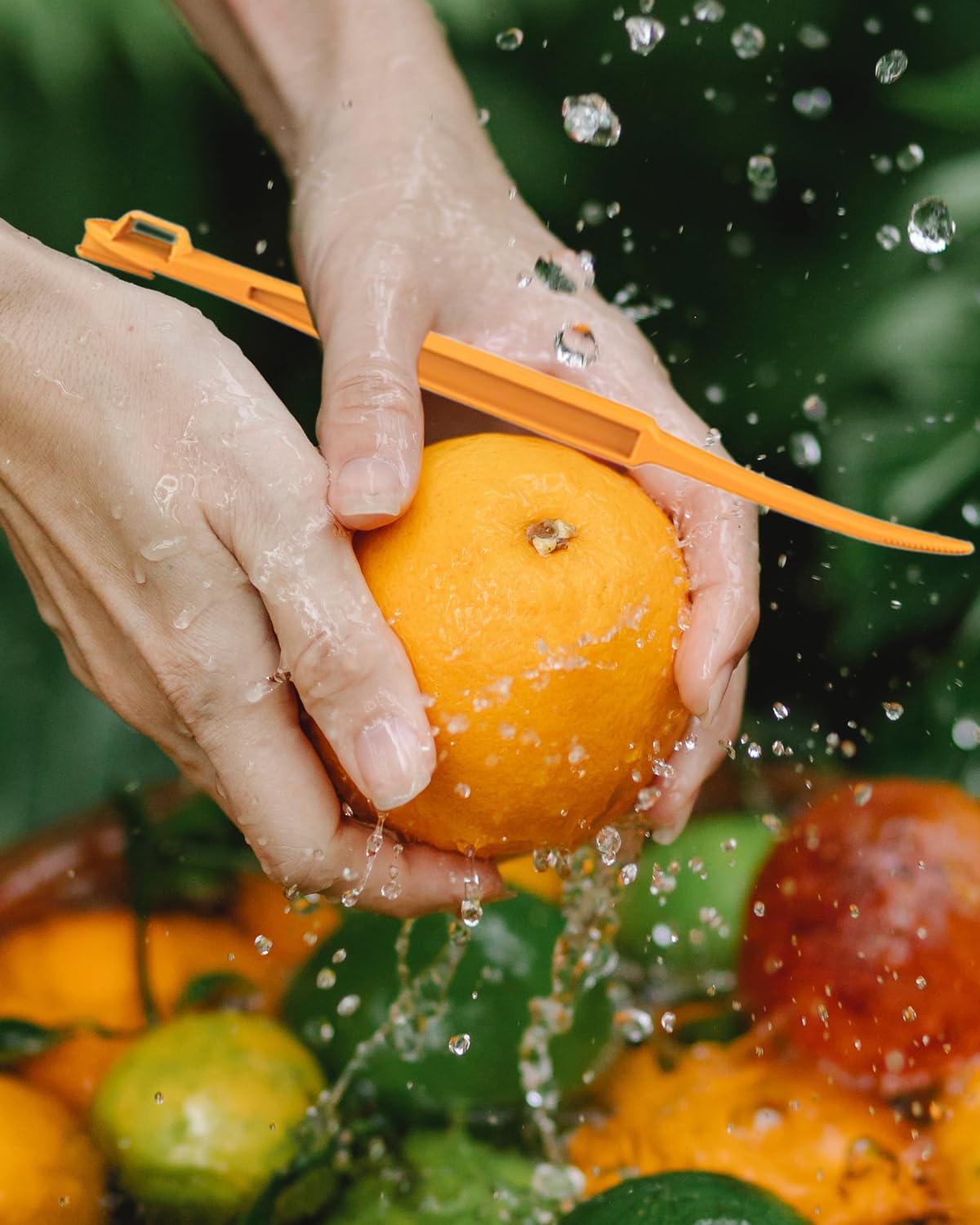 Orange Peeler Tool for Kitchen - 12 Pcs Citrus Peelers for Fruit Lemon Mango Banana, Plastic Fruit Peeler Easy Open