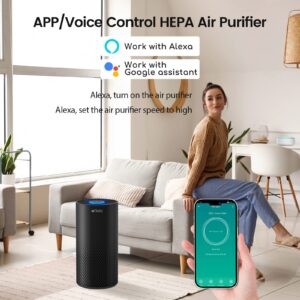 Afloia Air Purifiers for Home Large Room Smart WiFi Voice Control, Afloia Original True HEPA H13 Filter