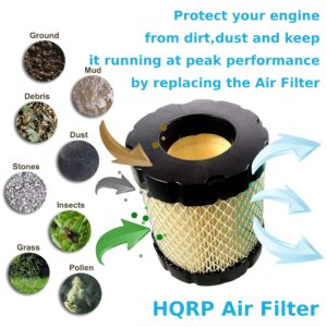 HQRP Filter with Pre-filter Сompatible with John Deere Ztrak Mowers Z425 Z435 Z445 Z465 Z535M Z535R Z625 Z645 Z655 Z665 Replacement for MIU13120 AUC10688