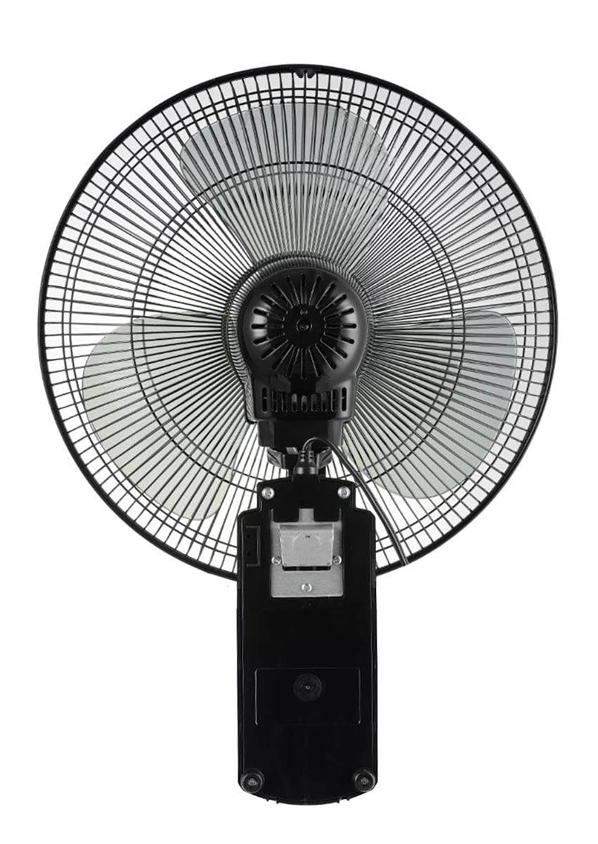 SPT SF-16W90 16″ Wall Mount Fan in Black with Remote Control, Oscillation and Timer (Corded Electric)