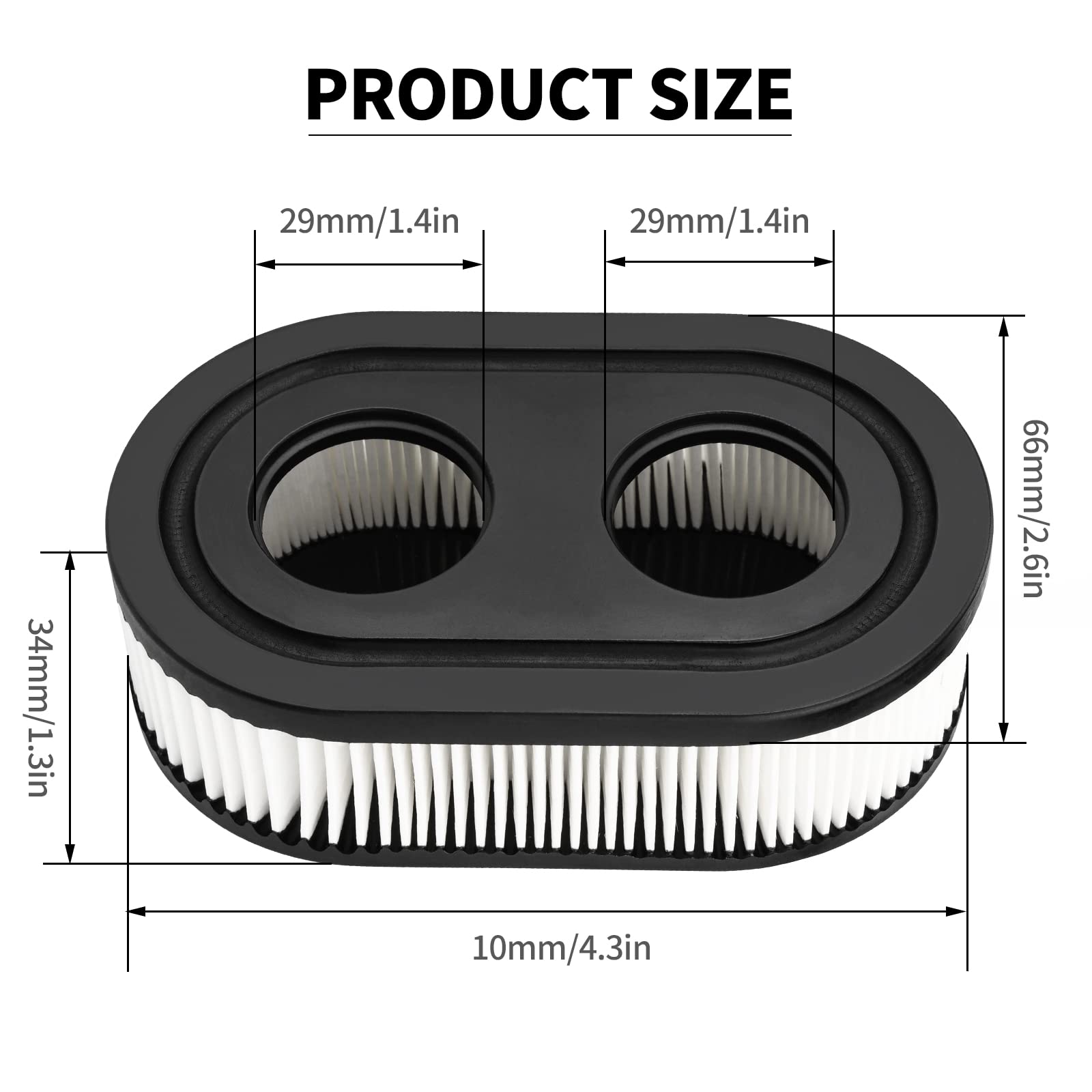 Air Filter Spark Plug for Troy-Bilt TB110 TB115 TB200 TB230 TB330 TB370 Walk Behind Lawn Mower