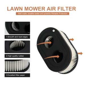 593260 Lawn Mower Air Filter Fit for 593260 798452 334404 Series Engine 550E 500EX 550EX 625 575EX 4247 5432 5432K 09P00 09P702 Lawn Mower Air Filter Mower Series Engine Accessories - 2 Pack