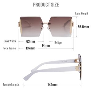 Mad Shade Sunglasses for Women and Men Retangle Shades Sun Glasses UV400 Protection