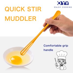 OYV multifunctional mini whisk,mini spoon,small whisks for cooking,tiny whisk 2 pieces,mini small wisk,for Blending,Whisking,Beating Ingredients, Mixing Sauces