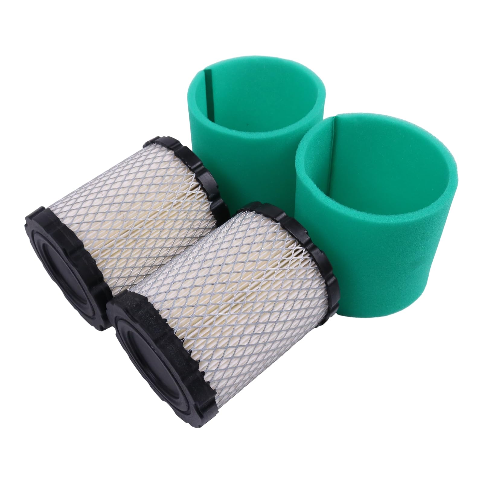 IEQFUE 2PCS Air Cleaner Cartridge Filter 798897 794935 with 593217 Pre Filter Set Compatible with Briggs Stratton 653412 592496 49L000 49M000