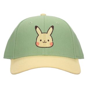 Pokemon Chibi Pikachu Women's Green Baseball Cap