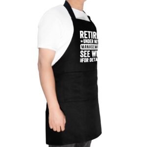 Retirement Gifts for Men Women, Best Retirement Gifts 2024, Retirement Aprons for Men with 3 Pockets, Funny Retired Gifts for Husband, Wife, Dad, Mom, Nana, Papa, Cool Retirement Gifts for Coworkers