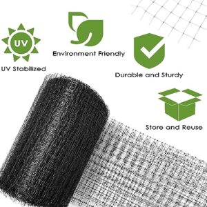 Fafaland Bird Netting 7X100 Feet for Garden Protection, Temporary Reusable Fence Barrier Anti Birds, Flexible Plastic Trellis Netting for Vegetables Fruit Flowers Crops Fence Cover. (7'x100')