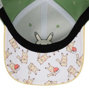 Pokemon Chibi Pikachu Women's Green Baseball Cap