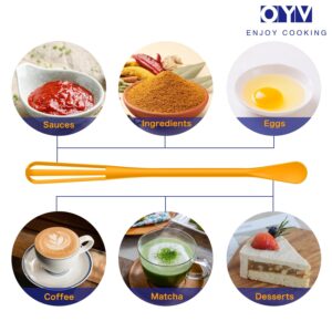 OYV multifunctional mini whisk,mini spoon,small whisks for cooking,tiny whisk 2 pieces,mini small wisk,for Blending,Whisking,Beating Ingredients, Mixing Sauces