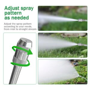 VANPET Replacement Sprayer Wand for Ryobi, Stainless Steel Sprayer Wand with Adjustable Nozzle, Trigger Wand & Hose Compatible with Ryobi P2803 Sprayer (29 Inches Sprayer Wand)