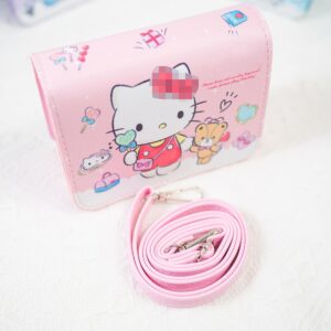 Eiodlulu Cartoon Kitty Crossbody Bag Kawaii Cat Phone Purse Dog Coin Pouch Wallet for Girls Kids Women (Pink)