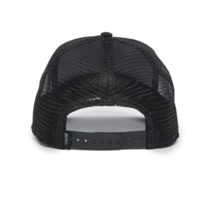 Goorin Bros. The Farm Leather Unisex Trucker Hat, Black (Cock Will Prevail), One Size