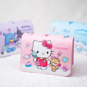 Eiodlulu Cartoon Kitty Crossbody Bag Kawaii Cat Phone Purse Dog Coin Pouch Wallet for Girls Kids Women (Pink)