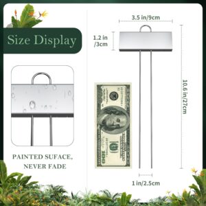 Cureder 30 Pack Metal Plant Labels for Outdoor Garden Waterproof Plant Markers, Labels Garden Markers for Seedlings Herbs Vegetable Greenhouse Gifts, with Pen