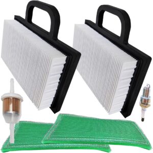 2 pack 499486s 698754 air filter for briggs stratton 499486 lawn mower air filter cartridge, for bs 18-26 hp intek v-twins engine air cleaner