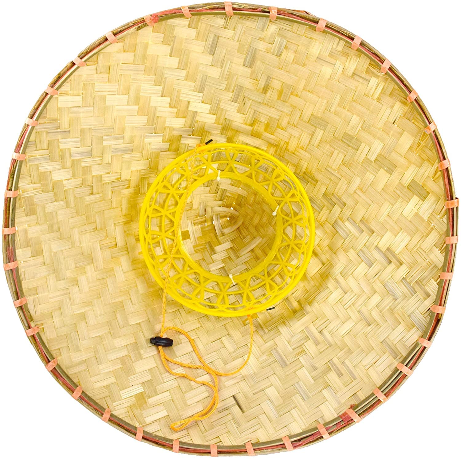 Chinese Bamboo Coolie Hat for Men Women Natural