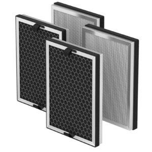 fmdzfl jf260 replacement filer, 3-in-1 true hepa filter for jf260 air puri-fier, part number jf260-rf, 4 pack