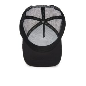 Goorin Bros. The Farm Leather Unisex Trucker Hat, Black (Cock Will Prevail), One Size