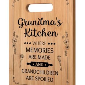 Grandma Gifts, Grandma Birthday Gifts - Unique Cutting Board - Best Gifts for Grandma from Grandchildren - Thoughtful Mothers Day Christmas Gifts for Grandma Grandmother Gift Ideas