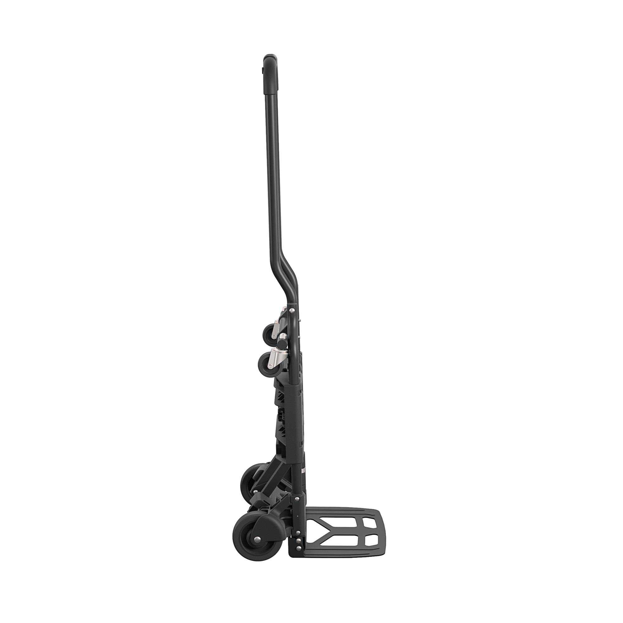 CoscoProducts 12223BLK1E Shifter 2 in 1 Folding Hand Truck/Cart with Large Toe Plate, Black