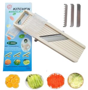 handheld mandoline slicer for kitchen, mandoline food slicer for kitchen, japanese style mandoline slicer, mandolin,vegetable slicer, carrot slicer, cucumber slicer, cabbage slicer…