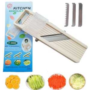 Handheld Mandoline Slicer for Kitchen, Mandoline Food Slicer for Kitchen, Japanese Style Mandoline Slicer, Mandolin,Vegetable Slicer, Carrot Slicer, Cucumber Slicer, Cabbage Slicer…