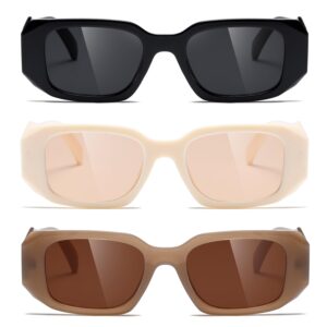 TIANYESY Sunglasses Women Square Men Trendy Show shades Retro fashion vogue UV Protection