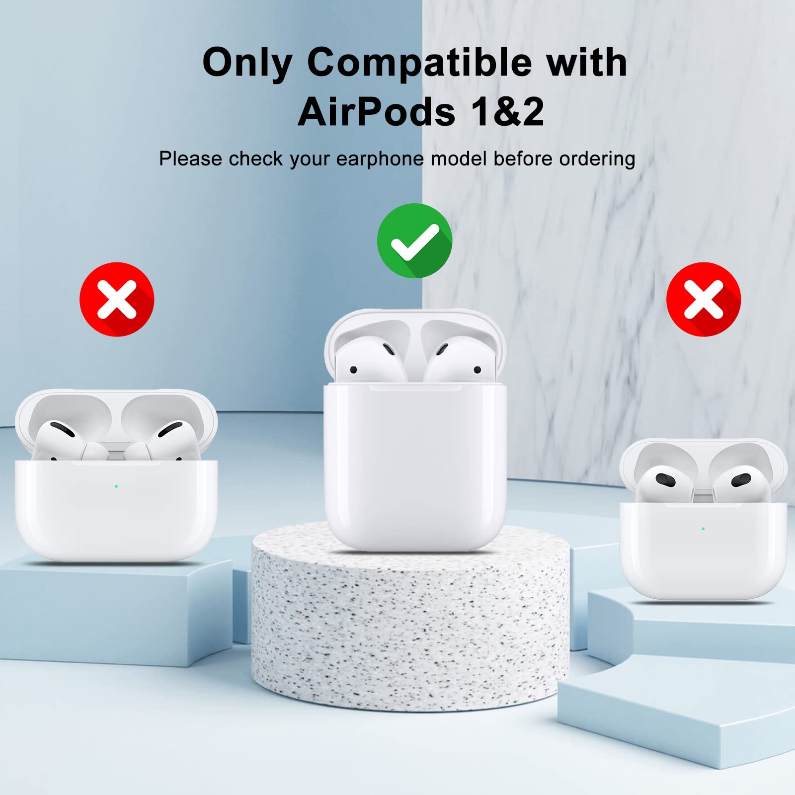 AIIEKZ Compatible with AirPods Case Cover, Soft Silicone Case with Gold Heart Pattern for AirPods 2&1 Generation Case with Rhinestone Studded Letter A-Z Keychain (J Black)