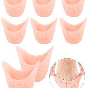 8Pcs BLATOWN Silicone Toe Protectors Toe Covers for Women Men Shoe Filling, Gel Toe Pads Toe Cushions with Breathable Hole for Pain Relief Fit for High Heel, Ballet, Point Shoes (Beige)