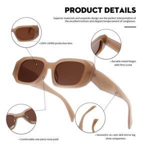 TIANYESY Sunglasses Women Square Men Trendy Show shades Retro fashion vogue UV Protection