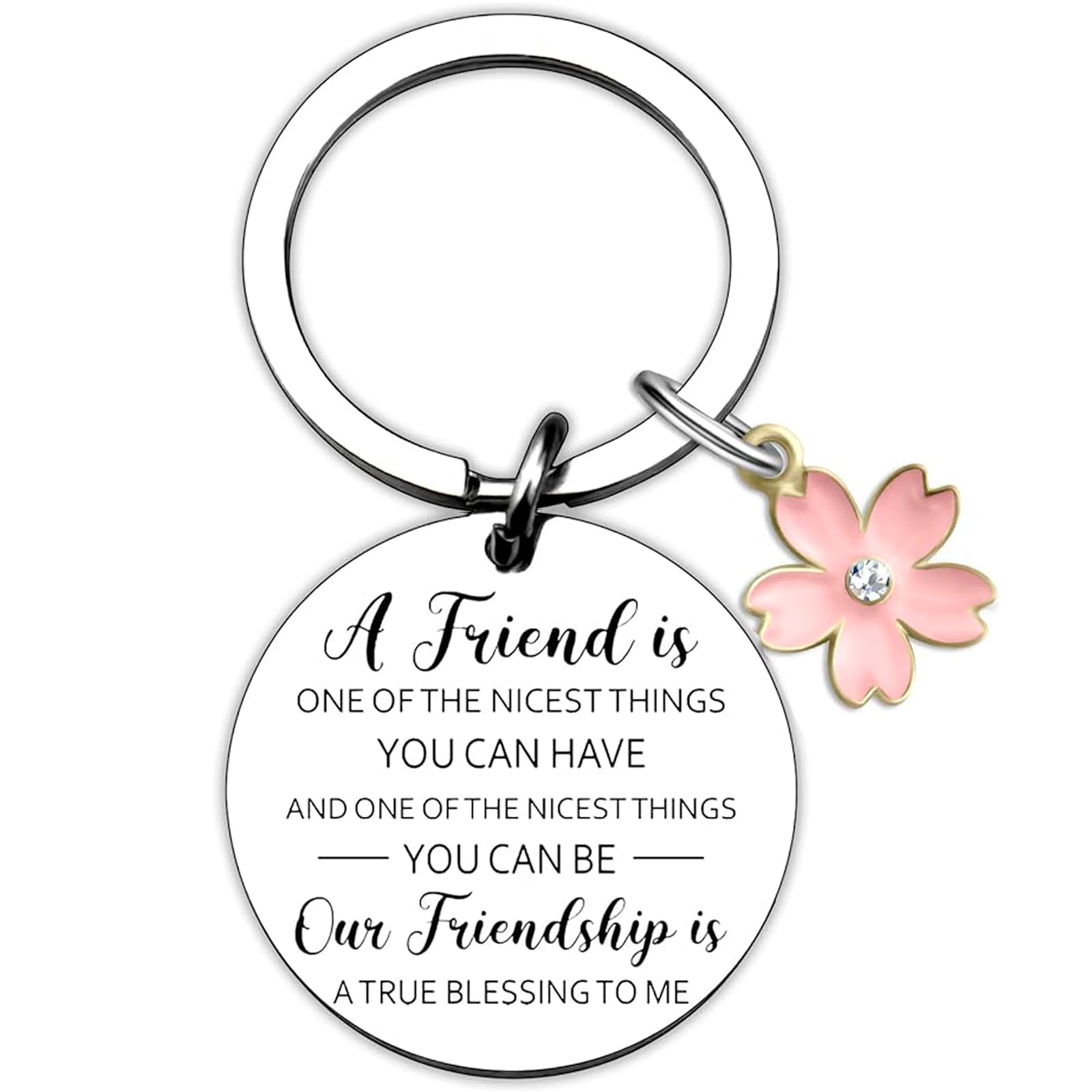 Friendship Gifts For Women Friends Female Bff Bestie Gifts Best Friend Keychain Gifts For True Friends Unique Friend Teen Girl Birthday Christmas Galentines Gifts Flower Key Chain Accessories Jewelry