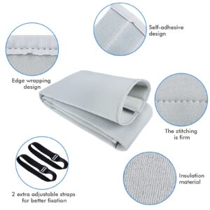 Lanathel Portable Air Conditioner Hose Cover Wrap, Universal Portable Ac Hose Insulation Sleeve, Fit 5" & 5.9" Diameter Air Conditioner Exhaust Hose Cover, Air Conditioner Parts & Accessories, 59" L