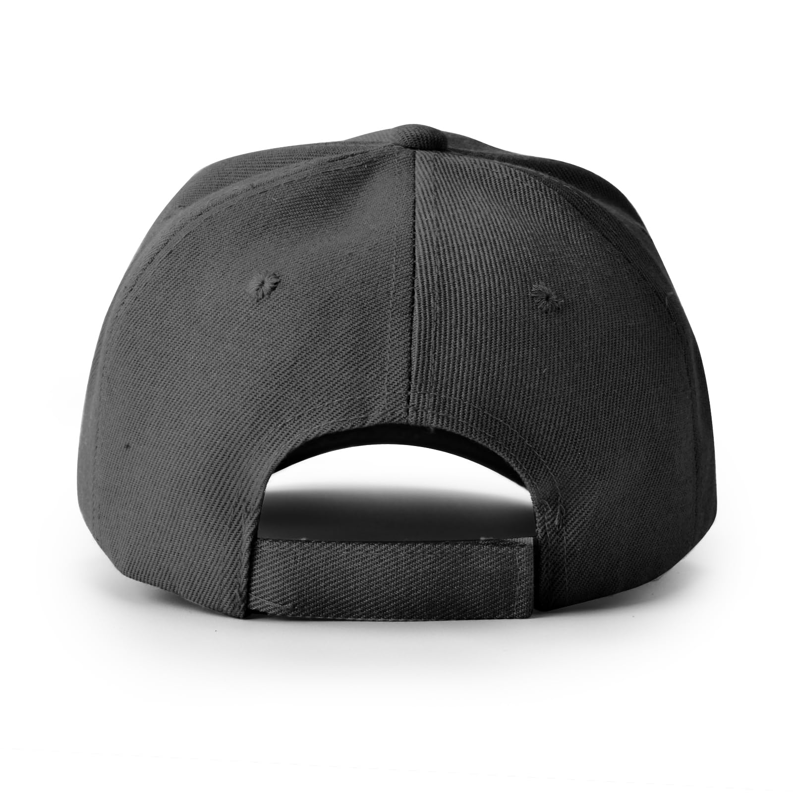 NOBONDO 12 Pack Unisex Baseball Caps - Bulk Wholesale Blank Plain Adjustable Hats for Men & Women - Black