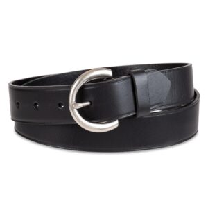 levi's women's round buckle casual belt, black, small