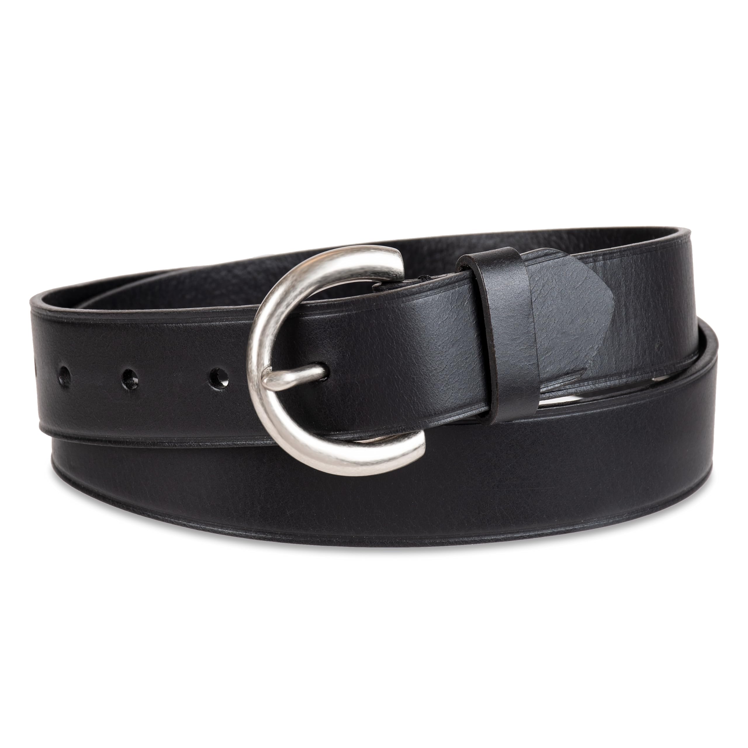 Levi's Women's Round Buckle Casual Belt, Black, Small