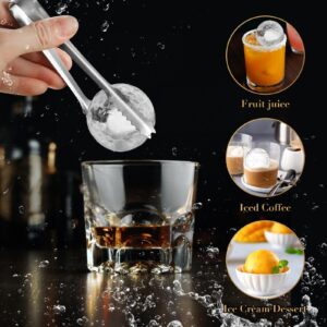 ACOOKEE Novelty Golf Ball Ice Maker Mold Set of 2, Funny Golf Gifts for Men Golfers, 2.5" Large Sphere Round Ice Cube Molds for Whiskey, Bourbon, Cocktails