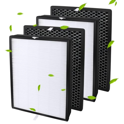 2 pack HEPA Filter FY2422/30 and 2 pack Filter FY2420/30 Alternative Replacement for Philips AC2889,AC2887,AC2882,AC3829 Air Purifier Filters