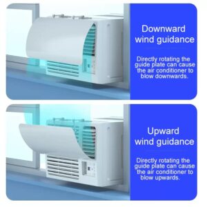 peachbasket Window Air Conditioners Windshield Universal - Room Air Conditioner Window Baffle - Prevent Direct Blowing of Cold Air - Air Conditioning Unit Baffle [20.87"X7.87"] Croppable