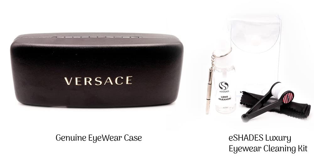 Versace Eyeglass Case + Bundle with eSHADES Luxury Eyewear Kit