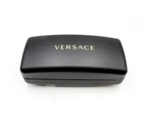 versace sunglass eyeglass case + bundle with eshades luxury eyewear kit