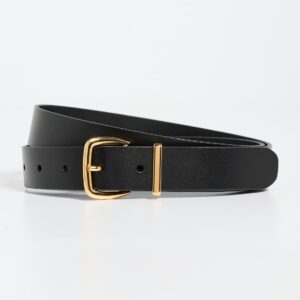 Madewell Women's The Essential Leather Belt, True Black, S