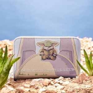 Loungefly The Mandalorian Grogu Stone Glow in the Dark Wallet, Amazon Exclusive