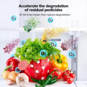 Yottew Fridge Deodorizer Rechargeable Refrigerator Deodorizer Air Freshener Reusable Fridge Odor Eliminator for Fridge, Car, Closet, Wardrobe，Green