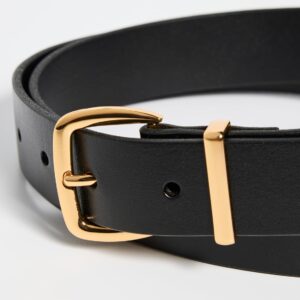 Madewell Women's The Essential Leather Belt, True Black, S