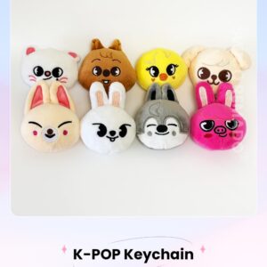 Swico Remado Kpop SKZ Keychains Cute Cartoon Keyring Car Key Pendant Women Handbag Wallet Pendants