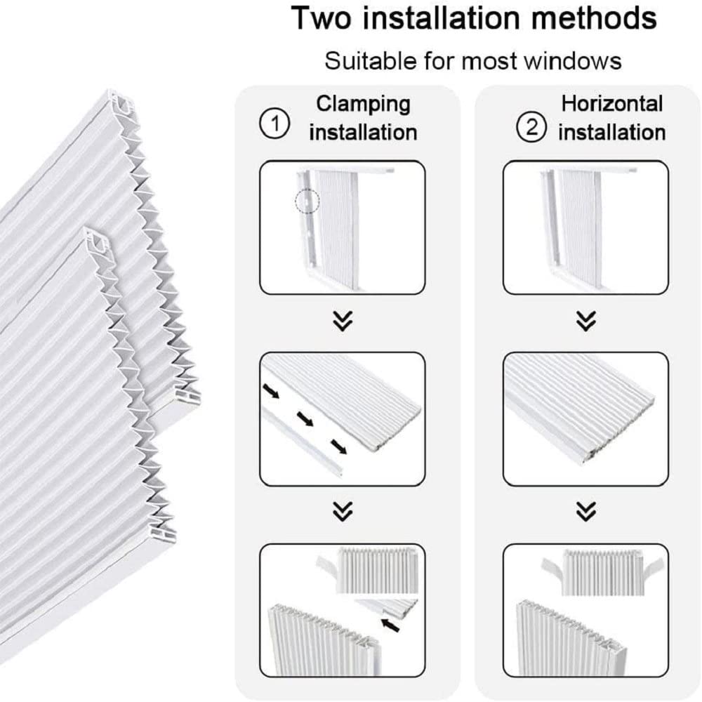 DIDnDID Window Air Conditioner Side Panels with Frame, Room AC Accordion Filler Curtain Kit Replacement, Adjustable Insulation AC Side Panel Include Frames