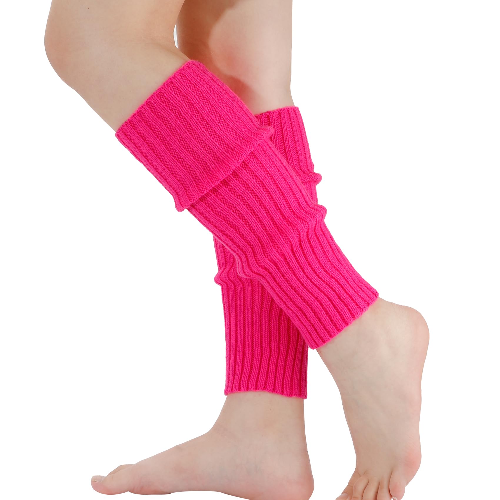 Pink Leg Warmers,Leg Warmers for Women 80s,80s Workout Costumes for Women,Neon Leg Warmers,80s Costumes for Women,Leg Warmers,Ankle Warmers,Halloween Costume for Women,80's Accessories for Women