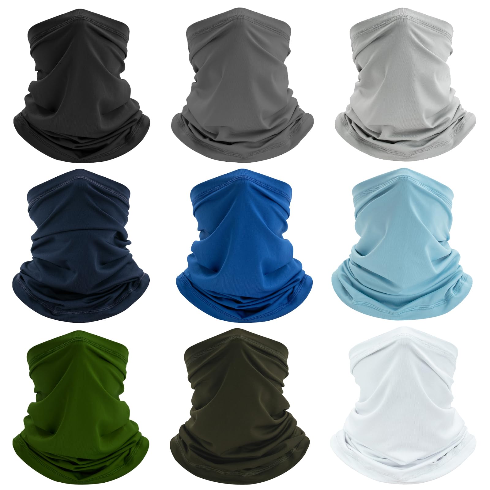 Breathable Neck Gaiter Face Scarf Mask for Men Women Hiking, Cycling, Sports, Fishing, Sun UV Protection Bandana