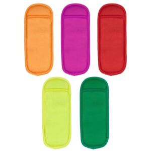 dohia reusable popsicle holders ice popsicles bags ice pop sleeves antifreezing sleeves d1-2306-bgt